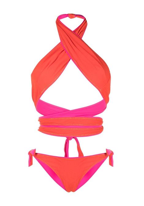 Orange cut-out swimsuit - women REINA OLGA | SHOWHORSEORNGTRRY